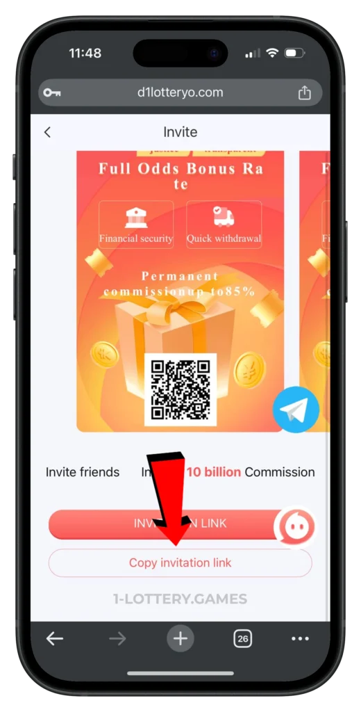 1LOTTERY-INVITATION-LINK