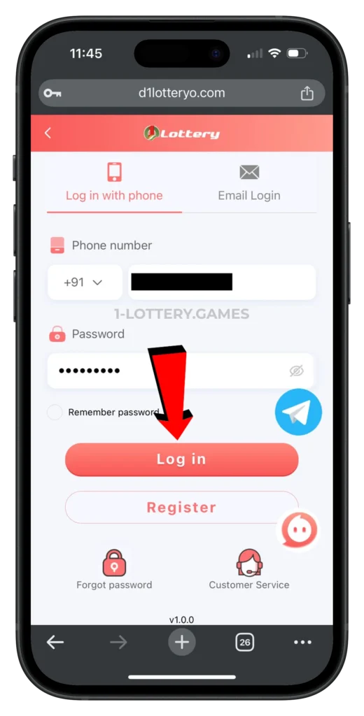1LOTTERY-LOGIN